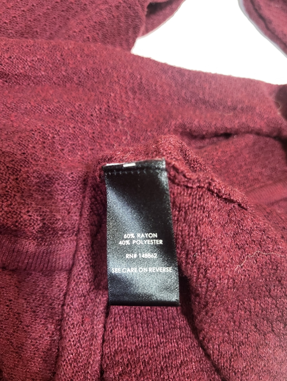 Torrid Women's Open-Front Burgundy Sweater Cardigan - Picture 4 of 6